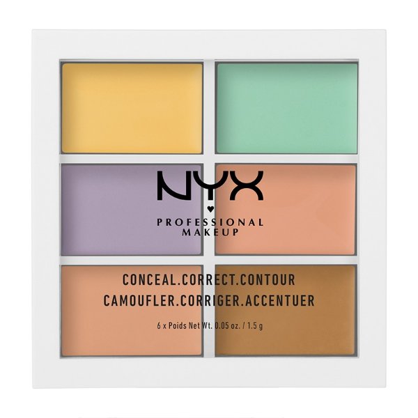 【极速香港仓】NYX Professional Makeup 6色修容遮瑕盘