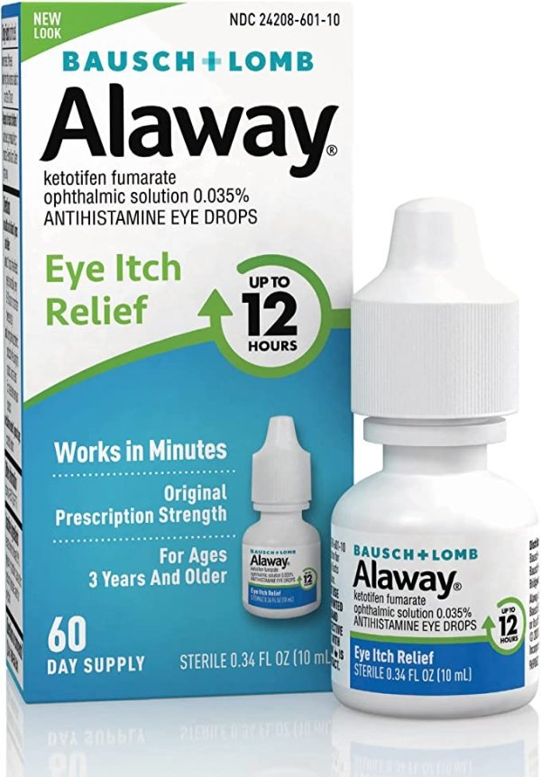 Allergy Eye Itch Relief Eye Drops by Alaway, Antihistamine, 10 mL
