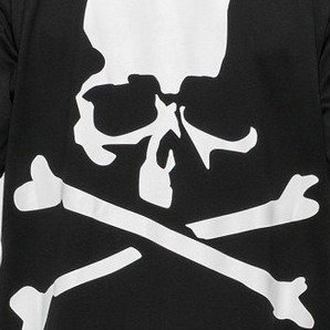 Skull Logo Layering 假两件卫衣