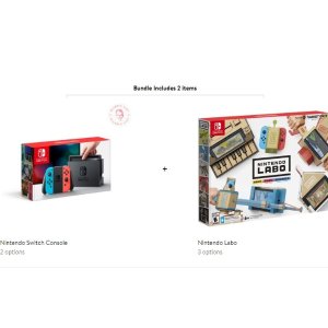 Nintendo Switch 红蓝版 / 灰色版 + 任意一款 Labo 套装