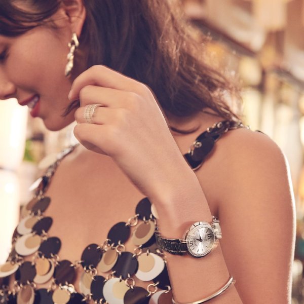 Eco-Drive Women's Capella Stainless Steel Bracelet Watch 34mm