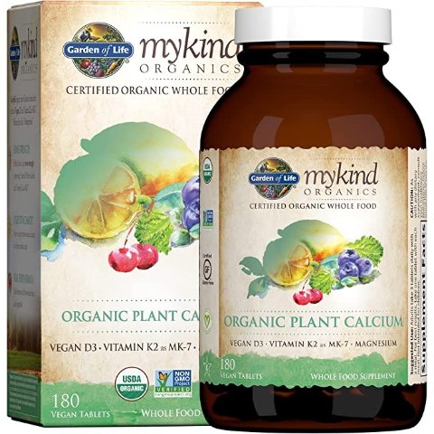 Mykind Organics 植物补钙胶囊，180 粒素食胶囊