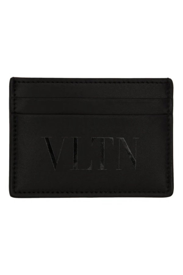 Black Valentino Garavani 'VLTN' Card Holder