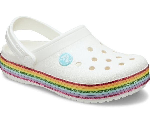 Kids' Crocband™ Rainbow Glitter Clog