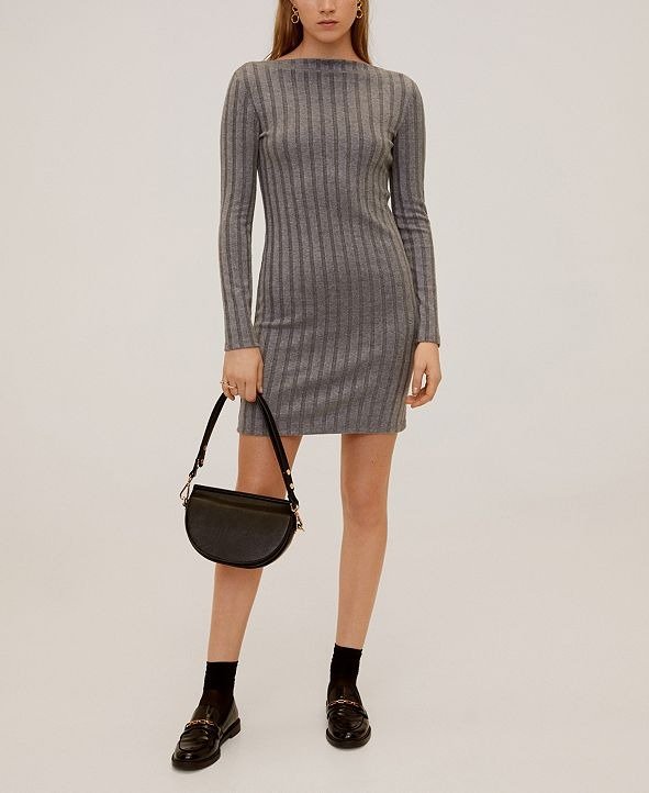 Tailored Ribbed Dress