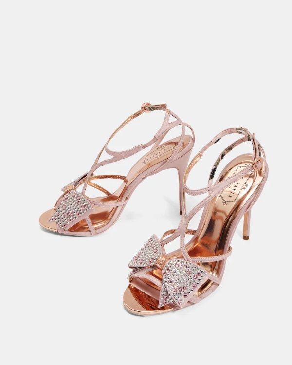 ARAYI Crystal bow strap sandals