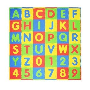 史低价：Tadpoles 儿童36片字母游戏垫，36平方英尺