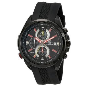 Casio Men's EFR-536PB-1A3VCF Neon Illuminator Black Watch