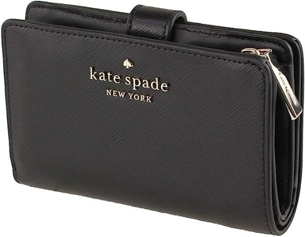 Kate Spade New York Staci Medium Compact Bifold Wallet Saffiano
