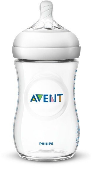 Avent Natural Baby Bottle, Clear, 9oz, 1pk, SCF013/17