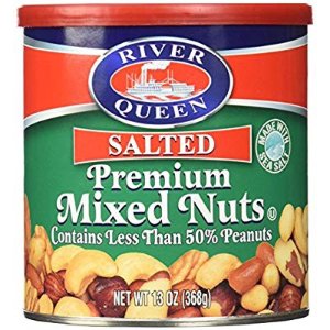 River Queen Premium Salted Mixed Nuts, 13 Ounce