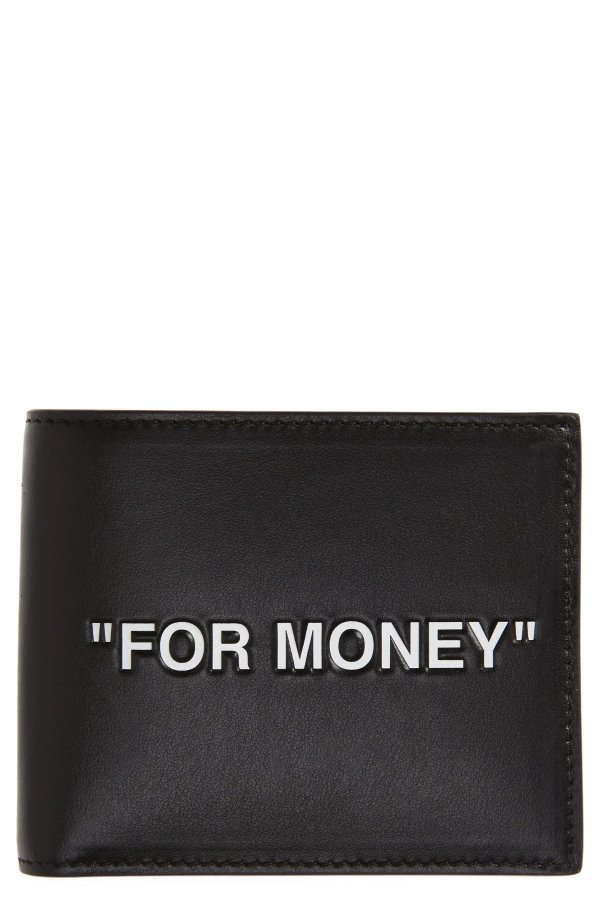 Quote Leather Bifold Wallet
