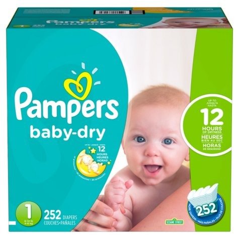 Baby Dry Diapers (Choose Your Size) - Sam's Club
