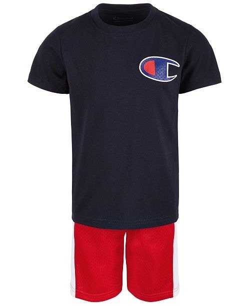 Heritage 2-Pc. T-Shirt & Colorblocked Shorts Set, Little Boys