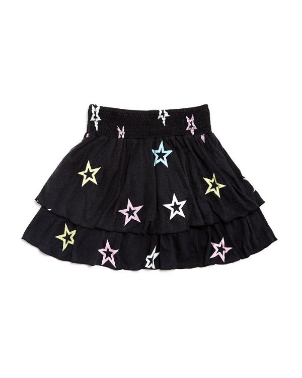 Girls' Star Tiered-Ruffle Skirt - Big Kid