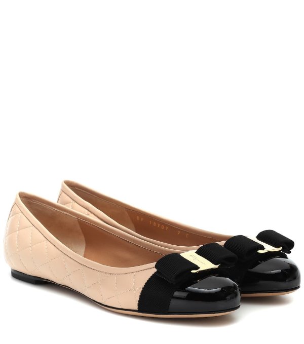 Varina quilted leather ballet flats