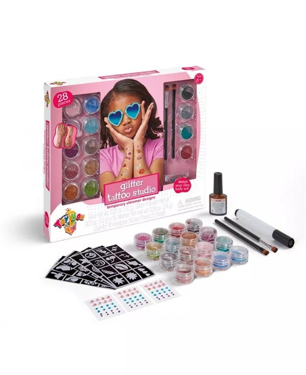 Do It Yourself Temporary Glitter Tattoo Set, Created for Macy's