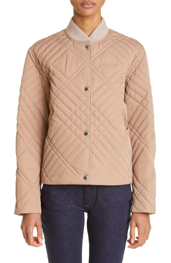 Thirbly Quilted Bomber Jacket