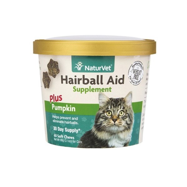 Hairball Aid + Pumpkin Soft Chews for Cats | Petflow