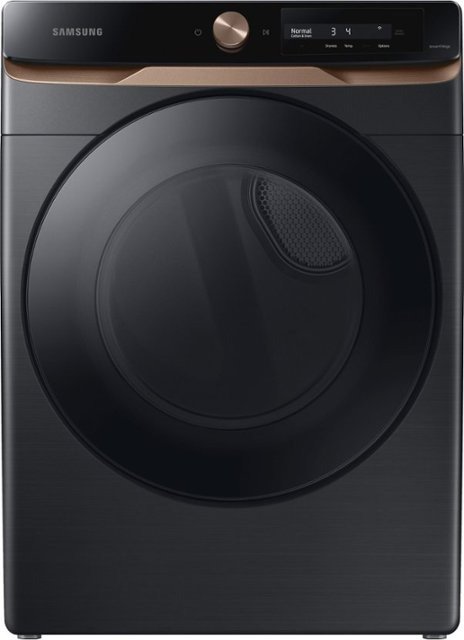 - 7.5 cu. ft. AI Smart Dial Gas Dryer with Super Speed Dry and MultiControl - Brushed Black