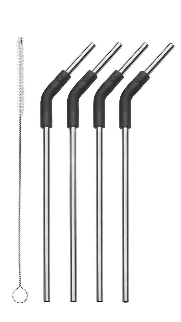 Stainless Steel Straws - 4 Metal Straw Set | S’well
