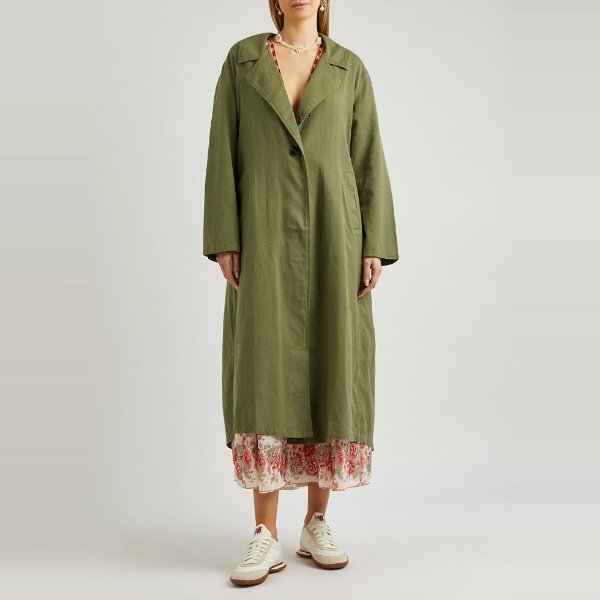Rae cotton-blend coat