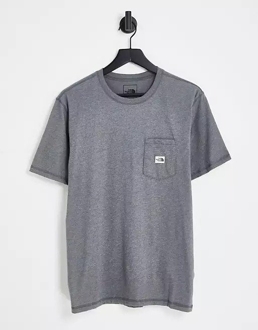 Heritage patch pocket t-shirt in gray