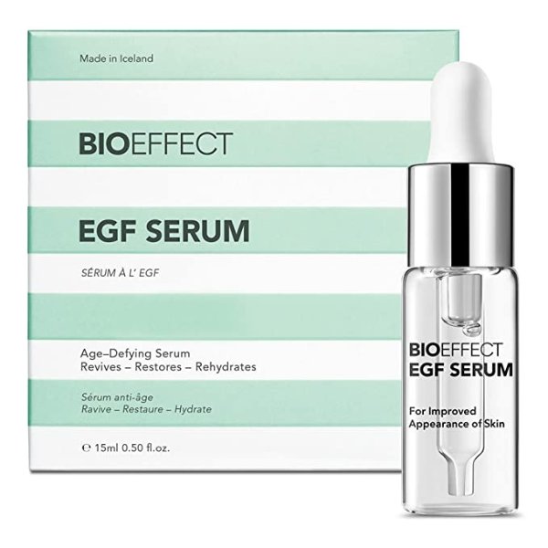 EGF Serum with Hyaluronic Acid and Barley Growth Factor, Best-Selling Rejuvenating Facial Treatment Fights Wrinkles, Hydrating, Firming, Anti-Aging Skincare for Face & Neck, Oil-Free