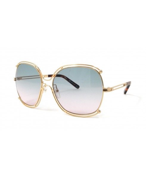 CE129S 751 - Gold Havana and Green Rose Sunglasses for Women