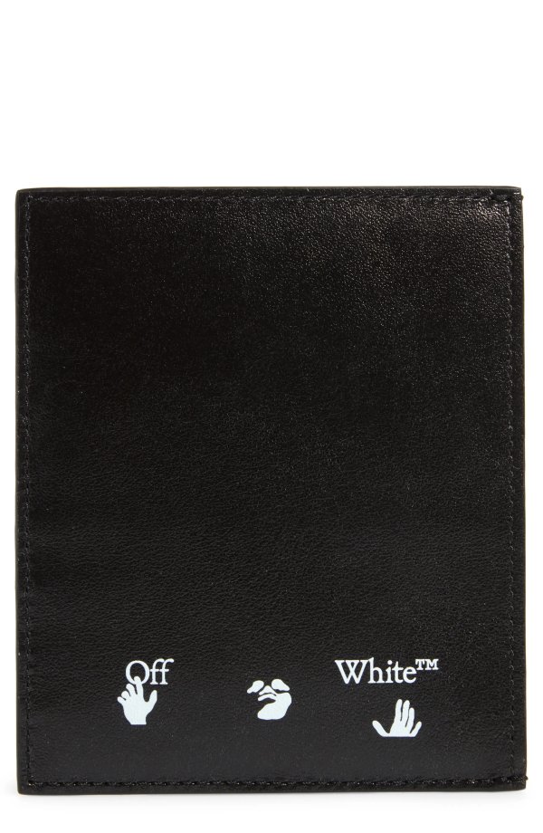 Shadow Logo Leather Card Holder