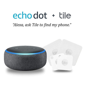 Echo Dot 三代智能语音助手 + 4个 Tile 追踪器