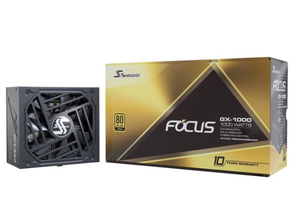 FOCUS V3 GX-1000, 1000W 80+ Gold, ATX 3.0 & PCIe 5.0 Ready
