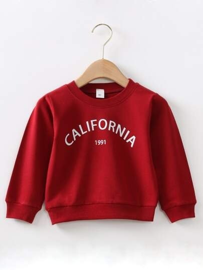 Toddler Boys Letter Graphic Pullover
