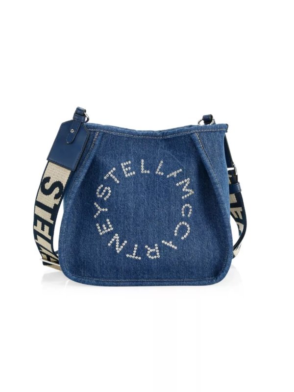 - Mini Stella Logo Denim Shoulder Bag