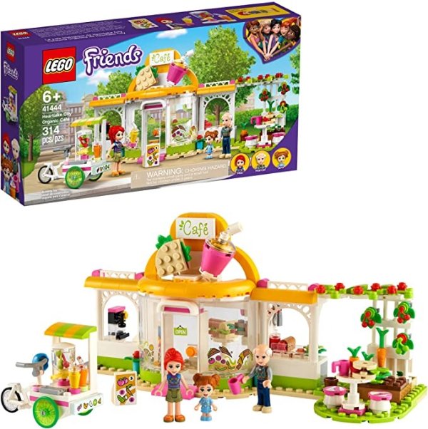 Friends Heartlake City Organic Cafe 41444 Building Kit; Modern Living Set for Kids Comes Friends Mia, New 2021 (314 Pieces)