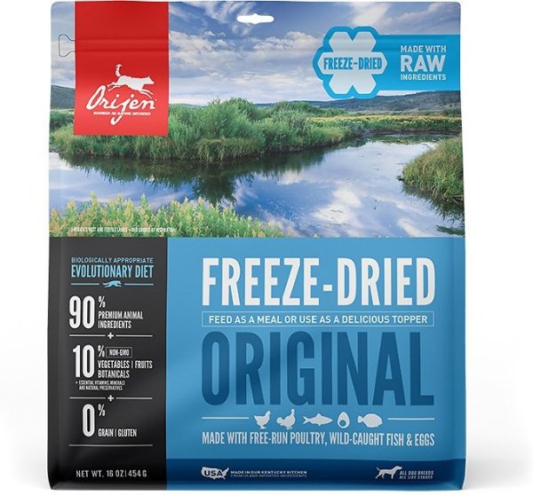 Original Grain-Free Freeze-Dried Dog Food & Topper, 16-oz bag - Chewy.com