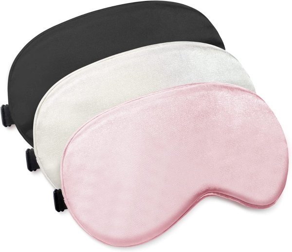 S SALEIOV Sleep Mask, Super Soft Eye Masks with Adjustable Strap