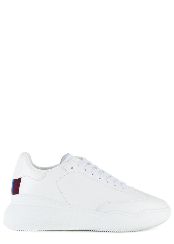 STELLA MCCARTNEY New Loop white faux leather sneakers