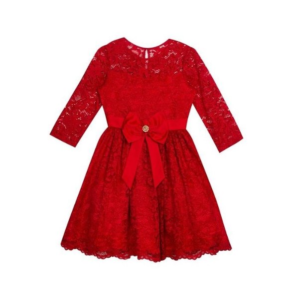 Big Girls Allover Lace Dress