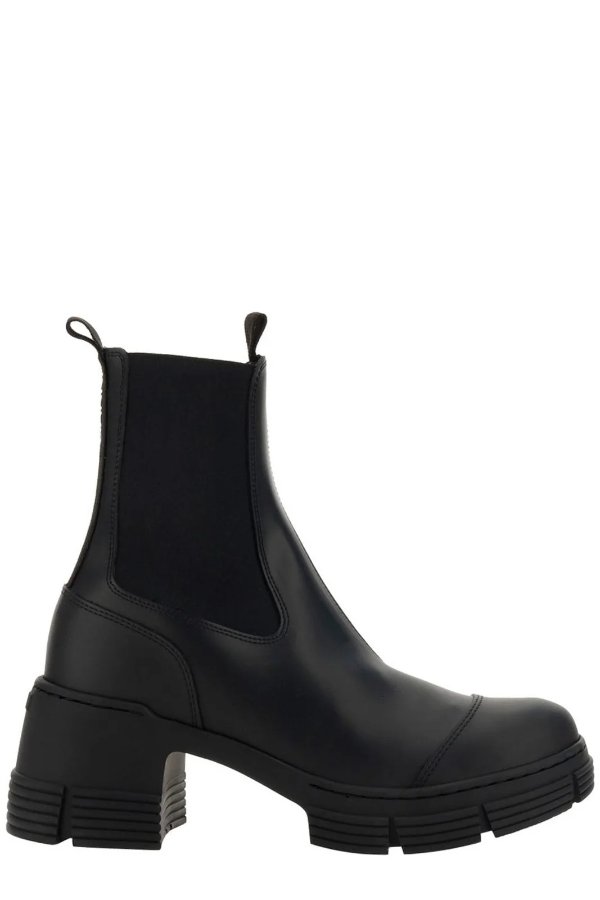 City Round-Toe Ankle Boots