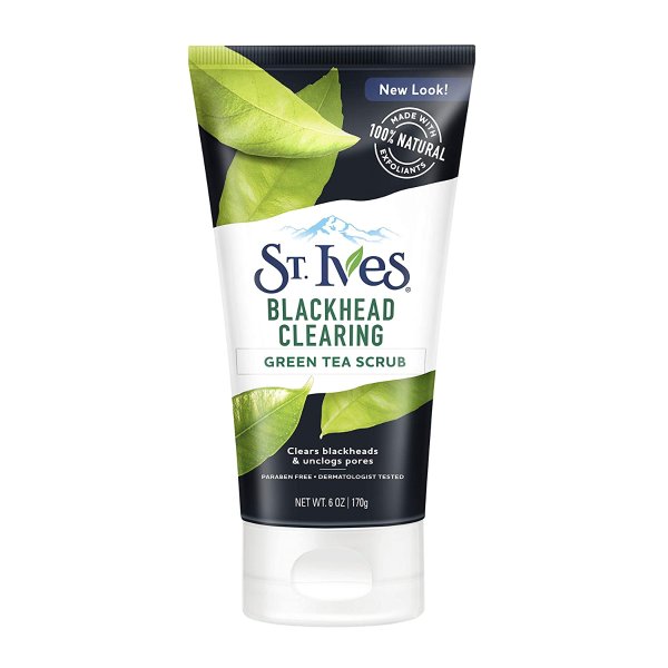 St. Ives Blackhead Clearing Face Scrub, Green Tea, 6 oz