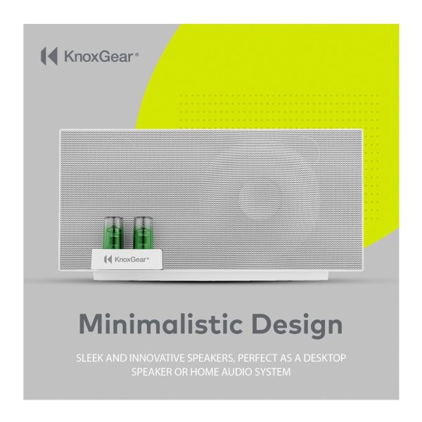 Knox Gear Vacuum Tube Bluetooth 5.0 Speaker System - Hybrid Wireless Bluetooth and NFC Speakers