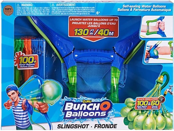 Bunch O Balloons Water Balloons - ZURU Slingshot Multicolor, 100 Balloons
