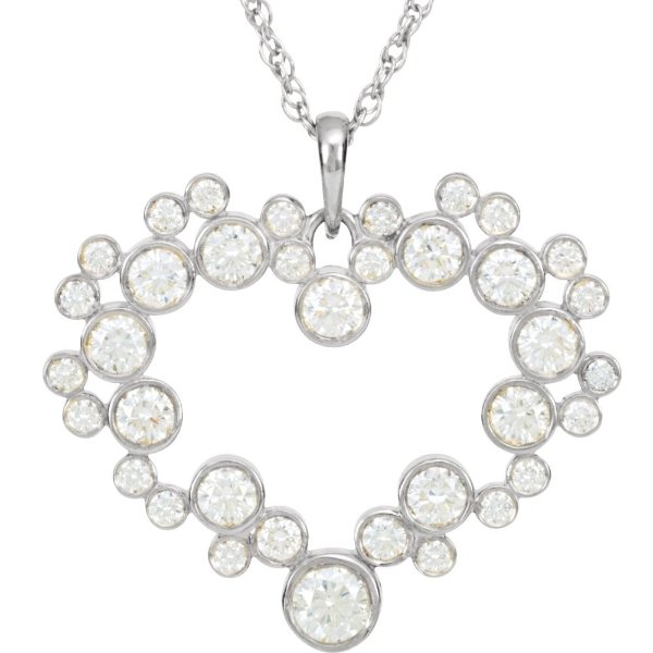 Mickey Mouse Icon Diamond Heart Necklace | shopDisney