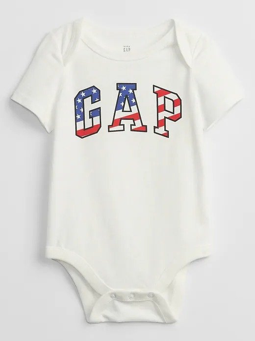 Baby Gap Logo Flag Bodysuit