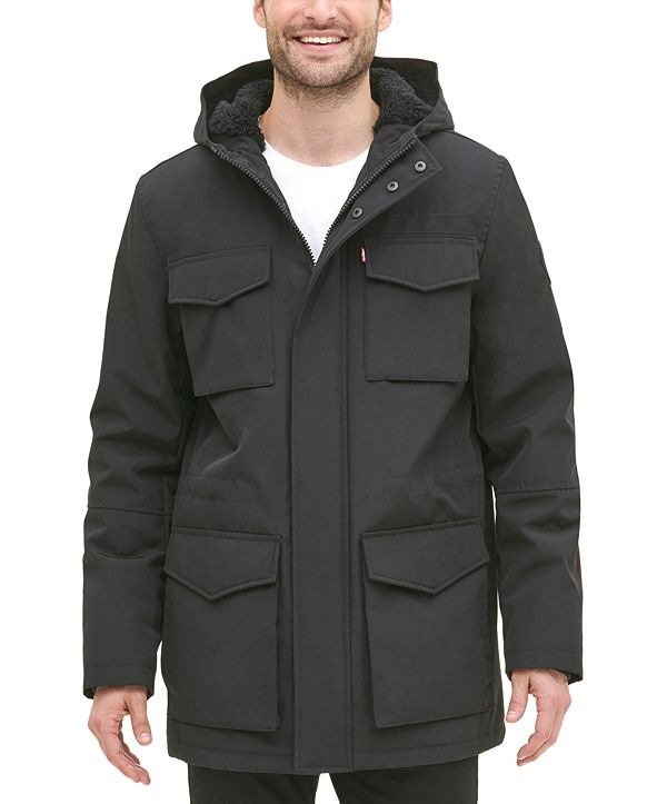 Men's Four-Pocket Jacket with Fleece Lining, Created for Macy's