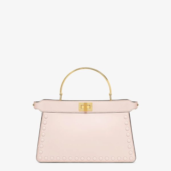 Pink leather bag - PEEKABOO I SEE U EAST-WEST | Fendi | Fendi Online Store