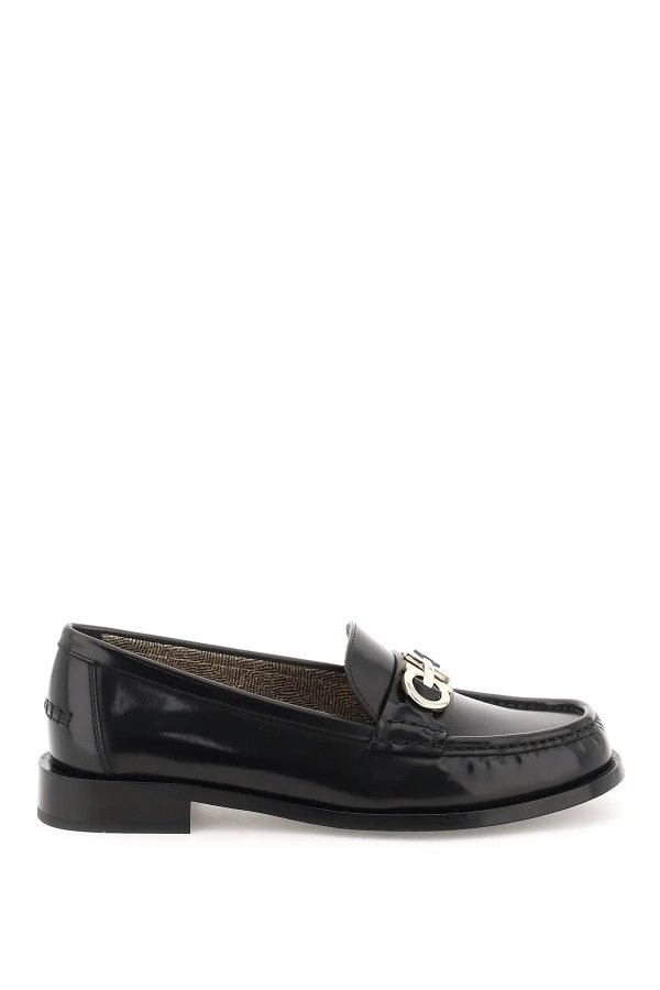'ofelia' loafers with gancini detail
