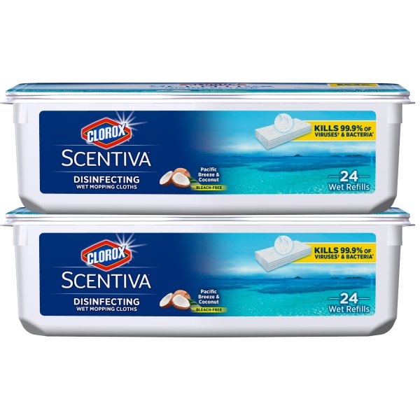 Scentiva Disinfecting Wet Mopping Pad RefillsScentiva Disinfecting Wet Mopping Pad Refills