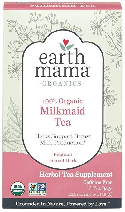 Organic Milkmaid Tea Bags for Breastfeeding and Breast Milk Support, 16-Count